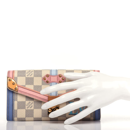 Louis Vuitton Damier Azur Summer Trunks Sarah Wallet NM 2 of 13