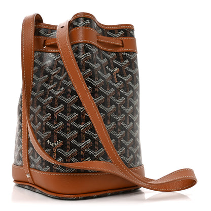 Goyard Goyardine Petit Flot Bucket Bag PM Black Gold 3 of 9