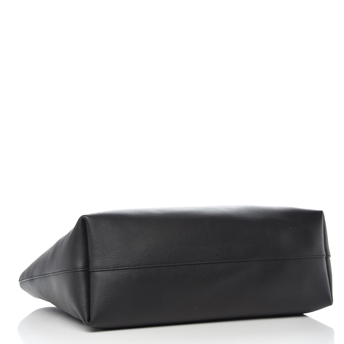 Calfskin Large Shopping Tote Black