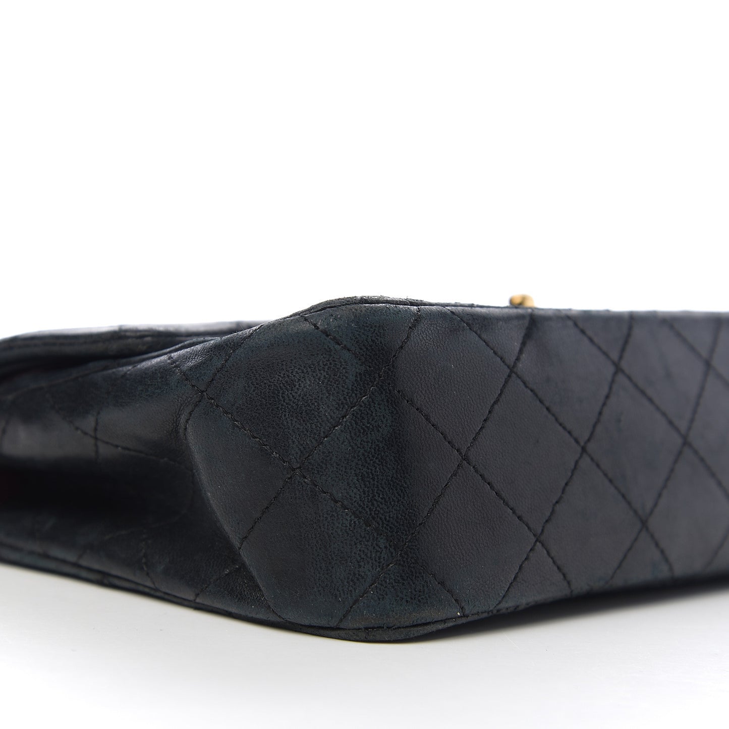 Lambskin Quilted Small Double Flap Black