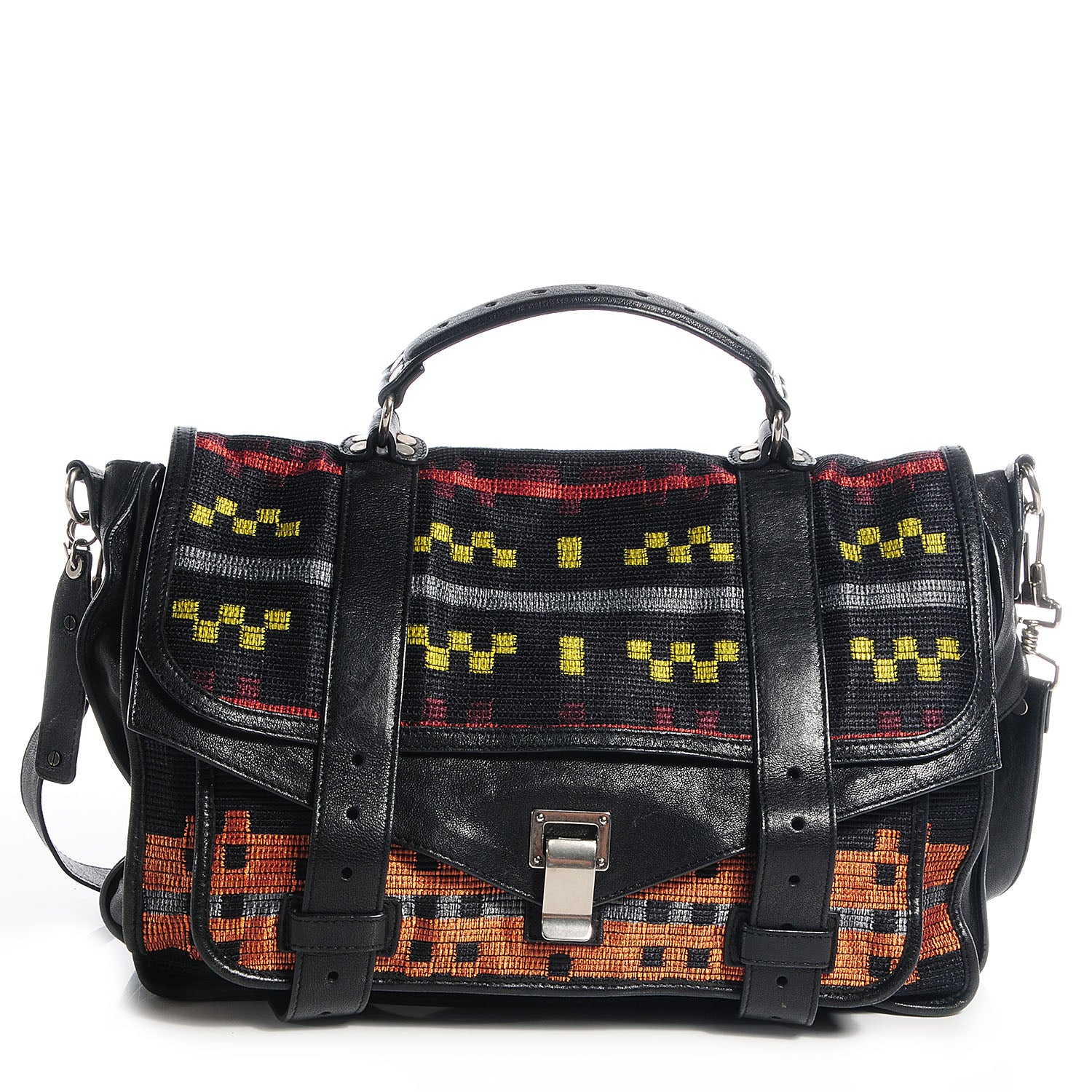 Proenza Schouler Blanket Print Large PS1 Satchel 1 of 13