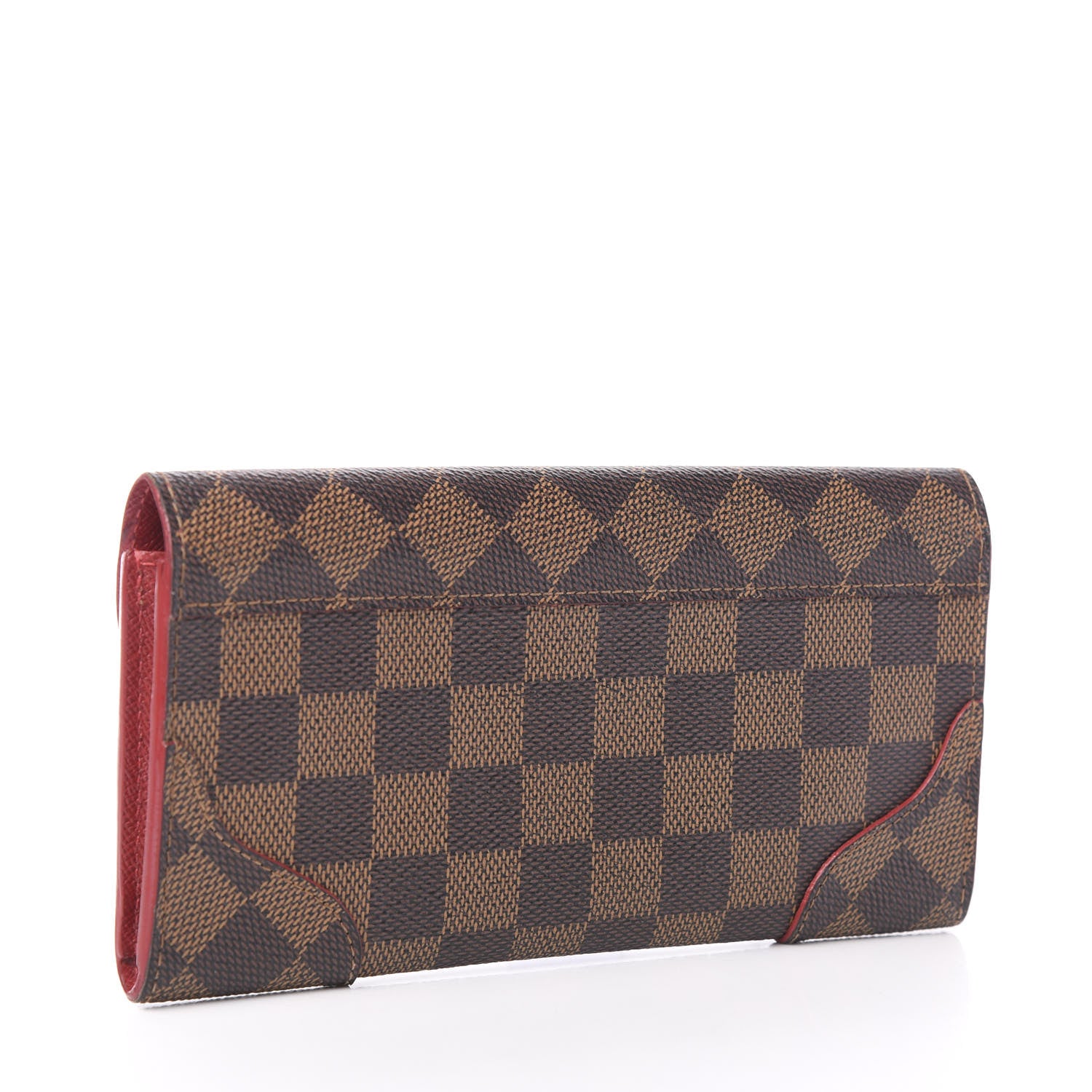 Louis Vuitton Damier Ebene Caissa Wallet Cherry 2 of 6
