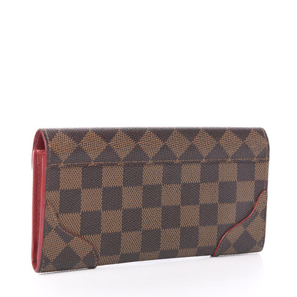 Louis Vuitton Damier Ebene Caissa Wallet Cherry 2 of 6