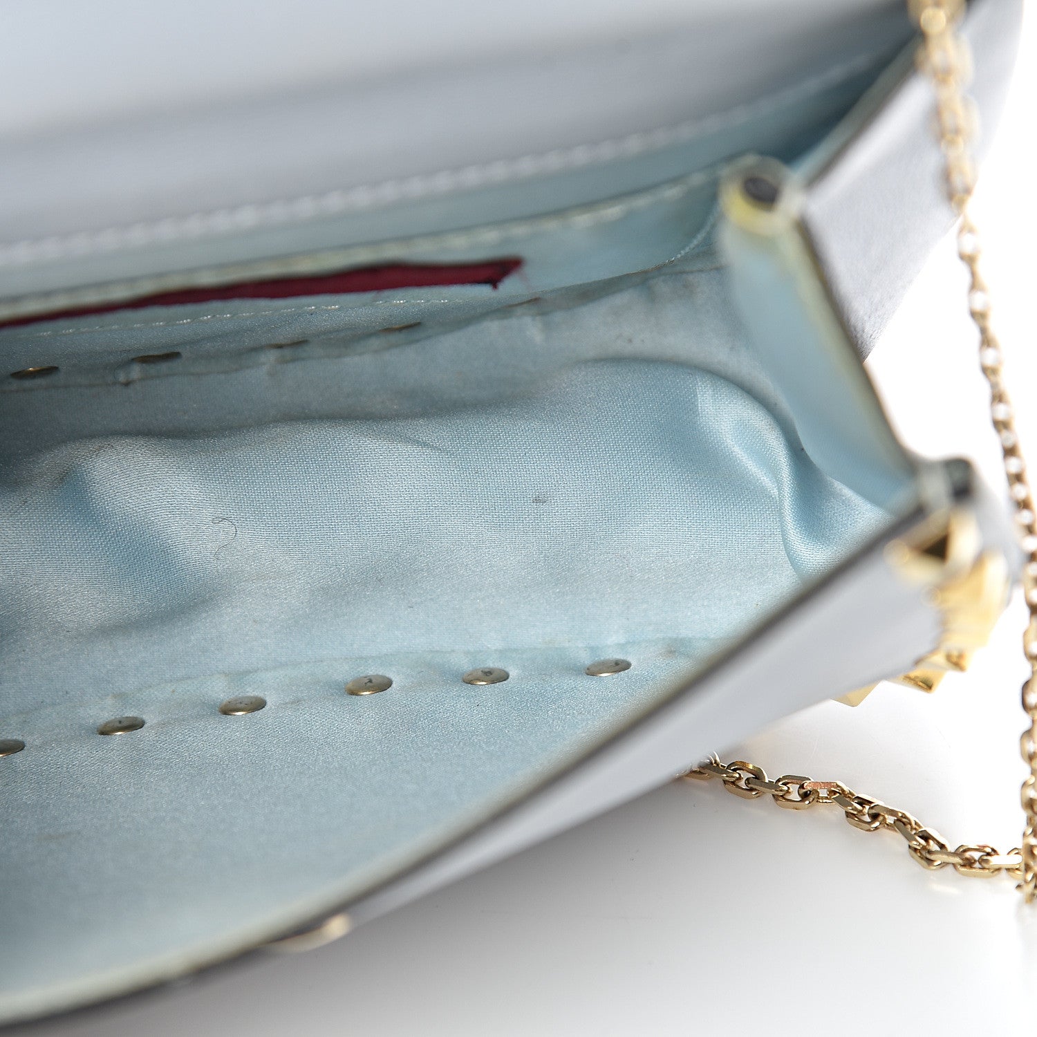 Valentino Garavani Vitello Mini Rockstud Crossbody Saddle Bag Stone 10 of 10