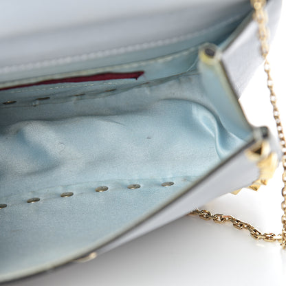 Valentino Garavani Vitello Mini Rockstud Crossbody Saddle Bag Stone 10 of 10