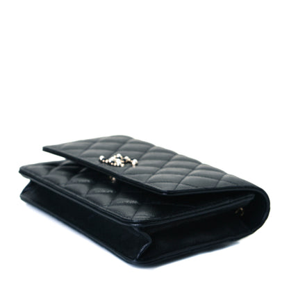 Chanel Caviar Quilted Coco Candy Wallet On Chain WOC Black 4 of 8