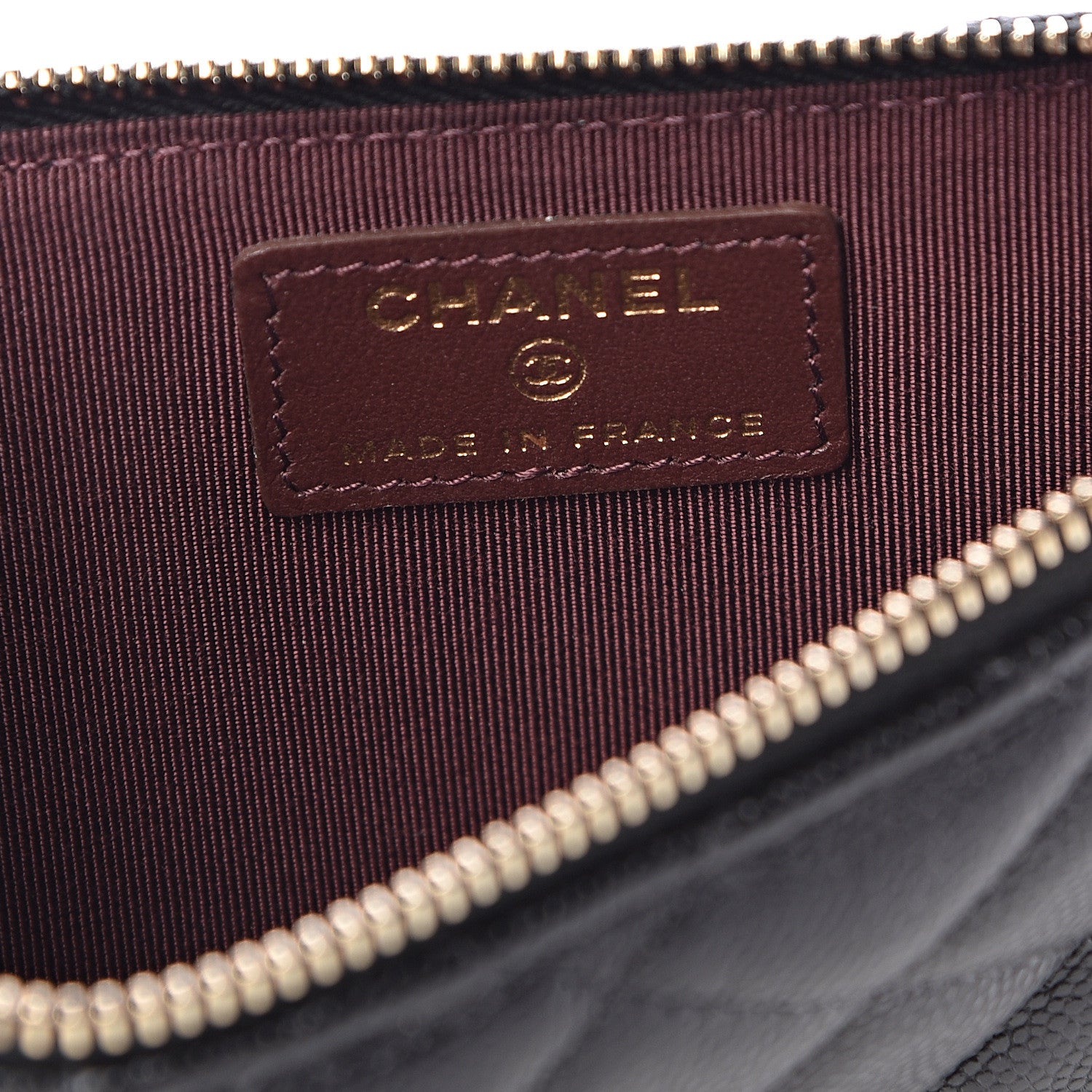 Chanel Caviar Quilted Classic Flat Wallet Pouch Black 6 of 9