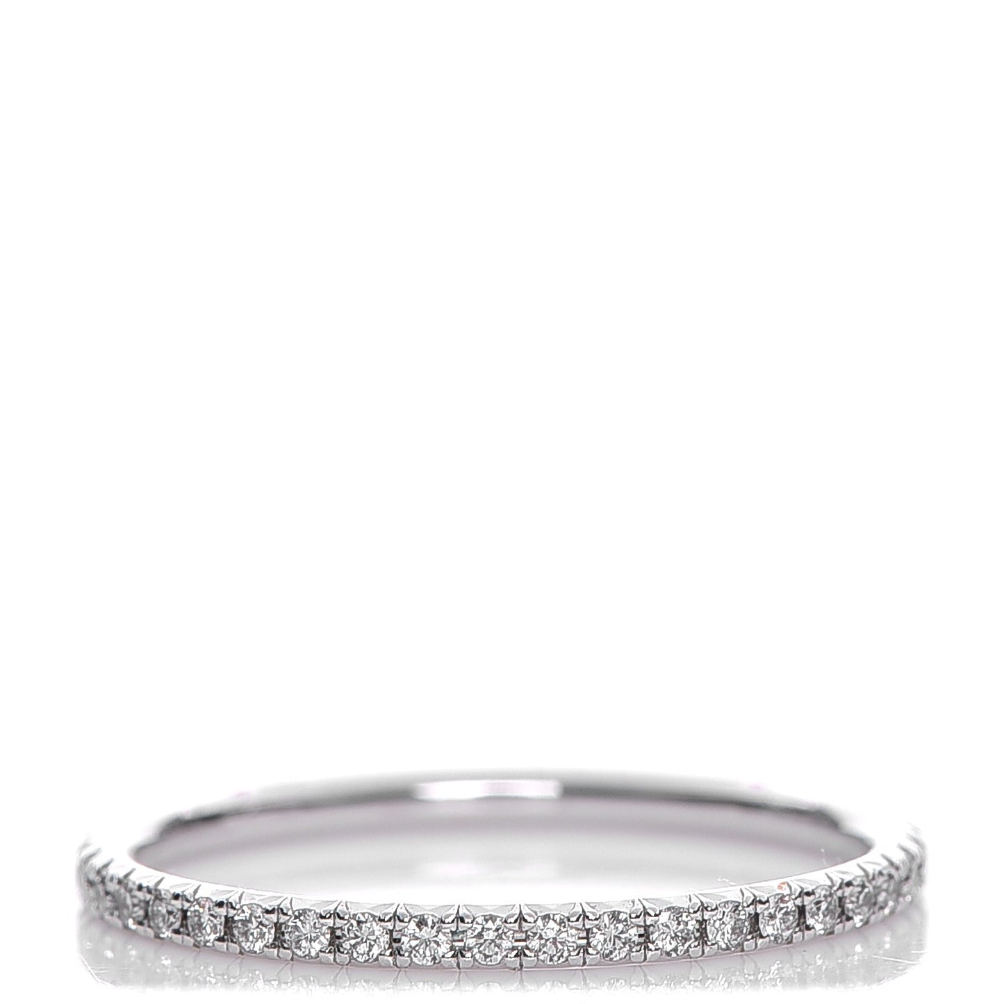 18K White Gold Diamond Metro Ring 6.5