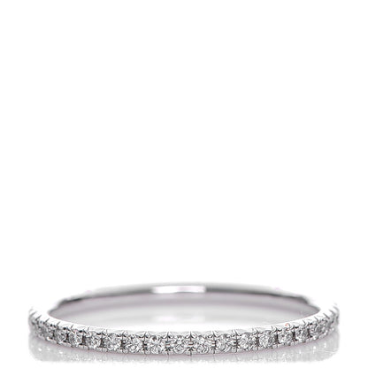 Tiffany 18K White Gold Diamond Metro Ring 6.5 1 of 5