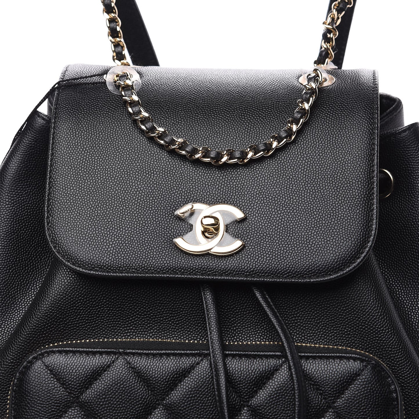 Caviar Quilted Business Affinity Backpack Black