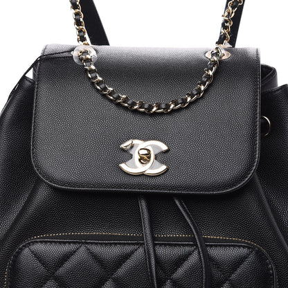 Chanel Caviar Quilted Business Affinity Backpack Black 9 of 10