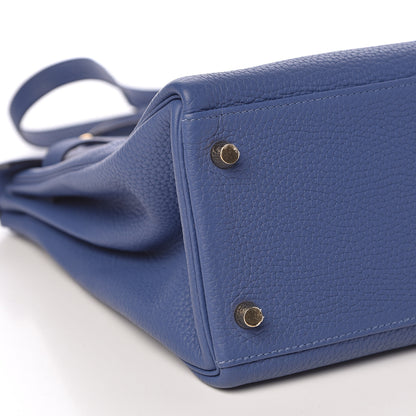 Hermes Taurillon Clemence Kelly Retourne 32 Bleu Brighton 39 of 42