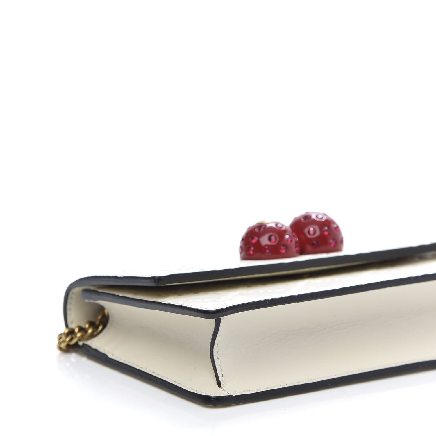 Gucci Guccissima Mini Cherry Chain Bag White 6 of 13