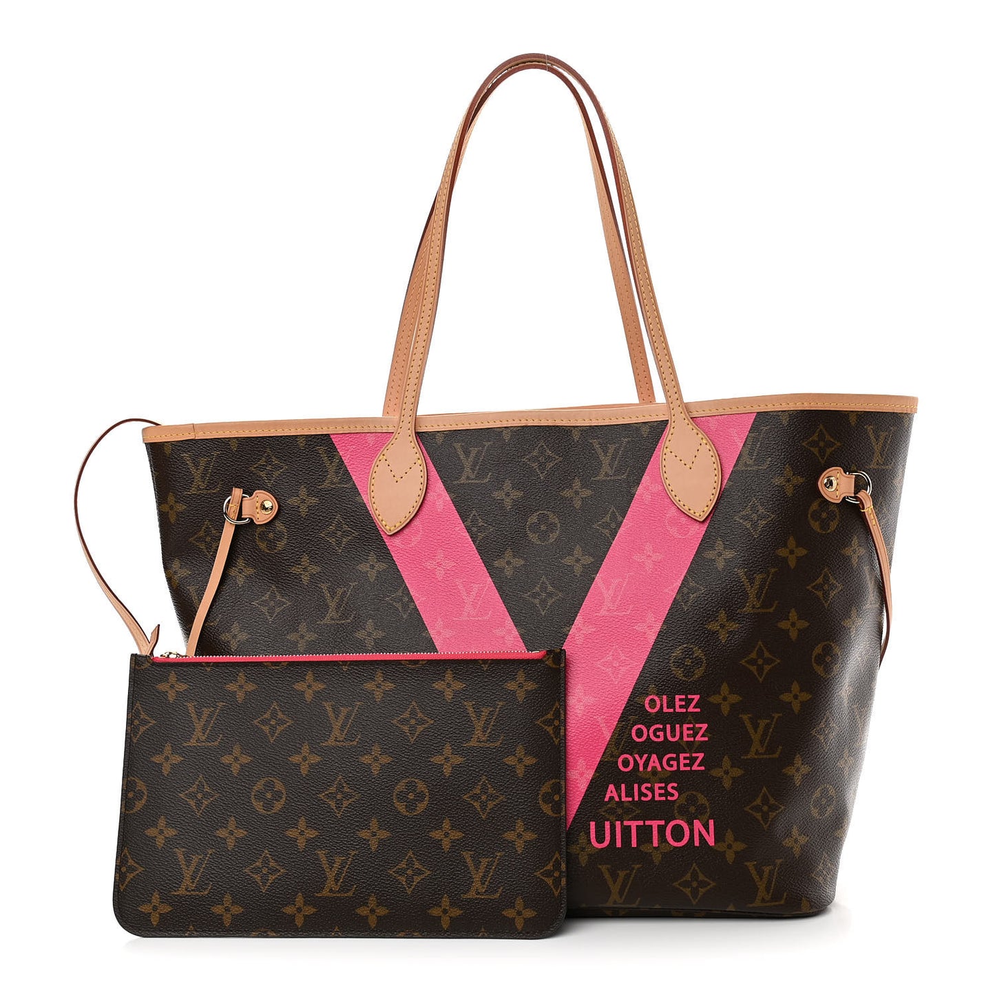 Monogram V Neverfull MM Grenade