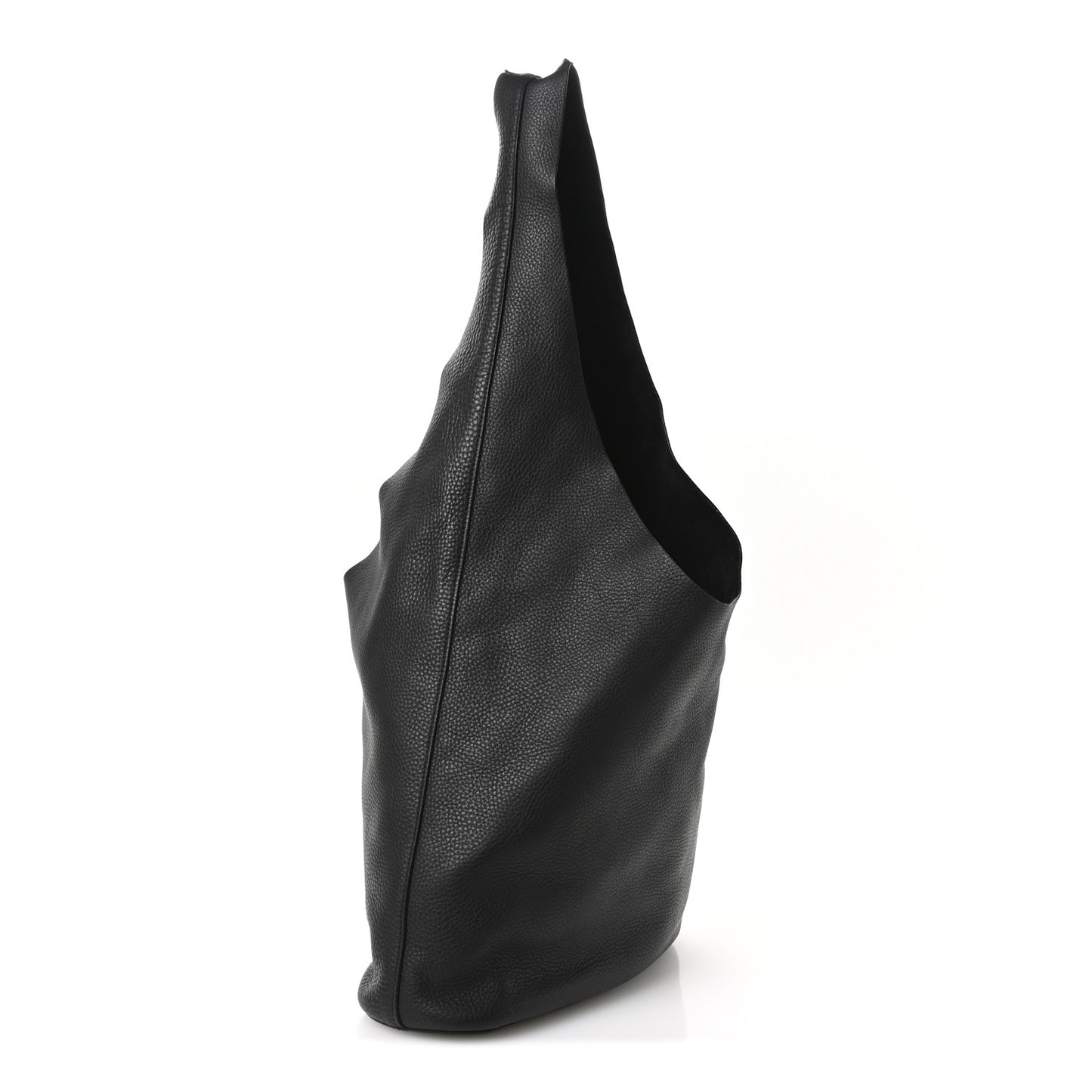 Grained Calfskin Bindle Three Bag Black