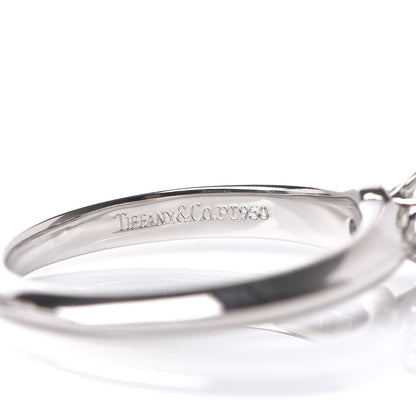 Tiffany Platinum Diamond .38ct Engagement Ring 48 4.5 5 of 6
