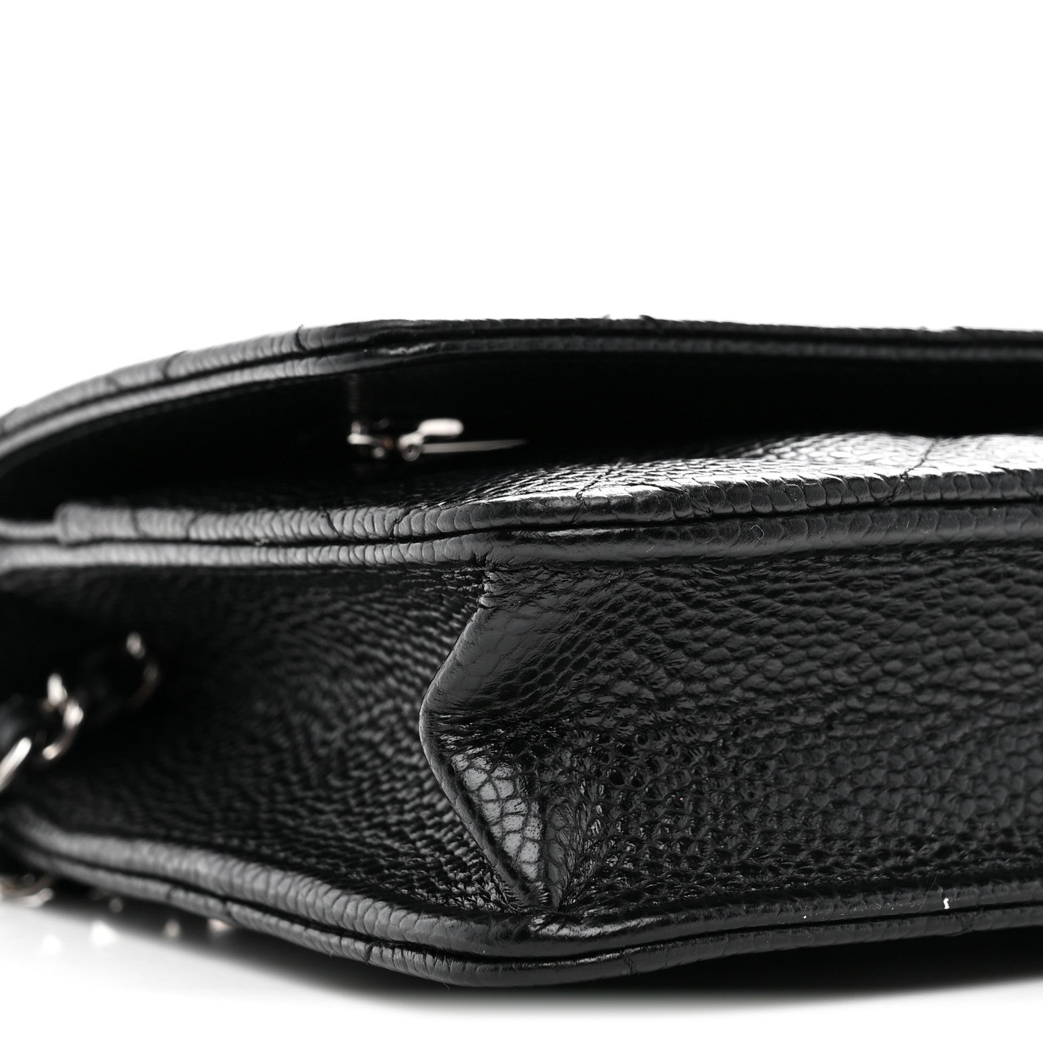 Chanel Caviar Quilted Wallet on Chain WOC Black 10 of 12