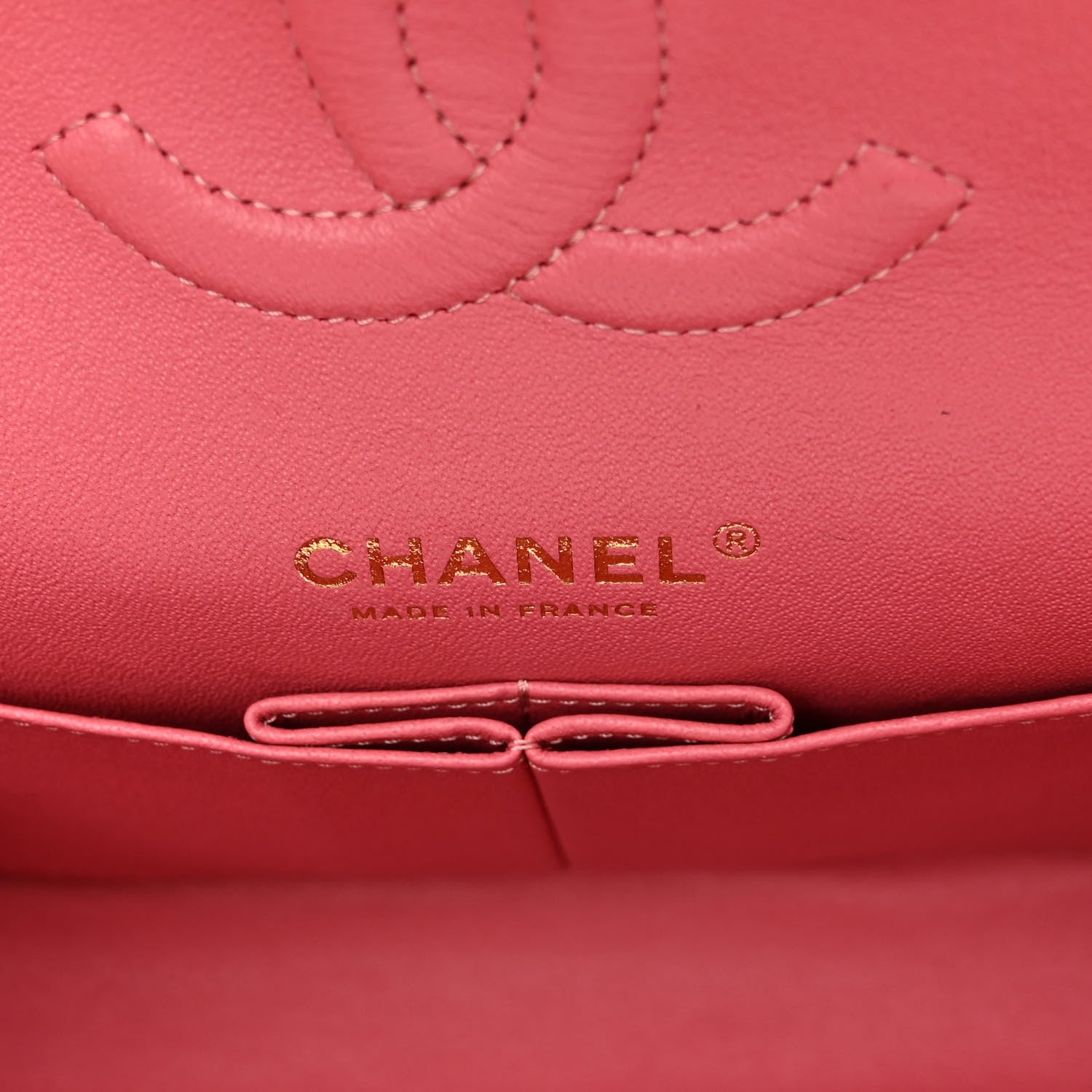 Chanel Metallic Caviar Quilted Medium Double Flap Pink 6 of 10