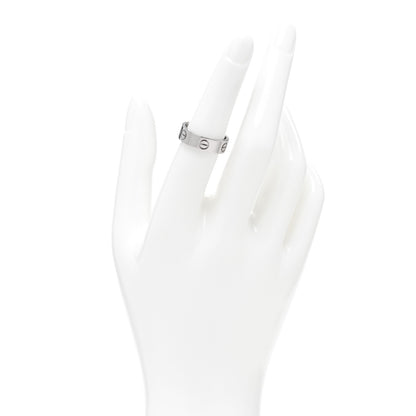 Cartier 18K White Gold 5.5mm LOVE Ring 53 6.25 2 of 4