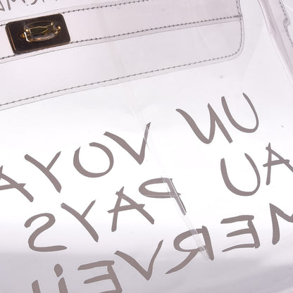 Hermes Vinyl Souvenir De L'Exposition Kelly Transparent 9 of 9