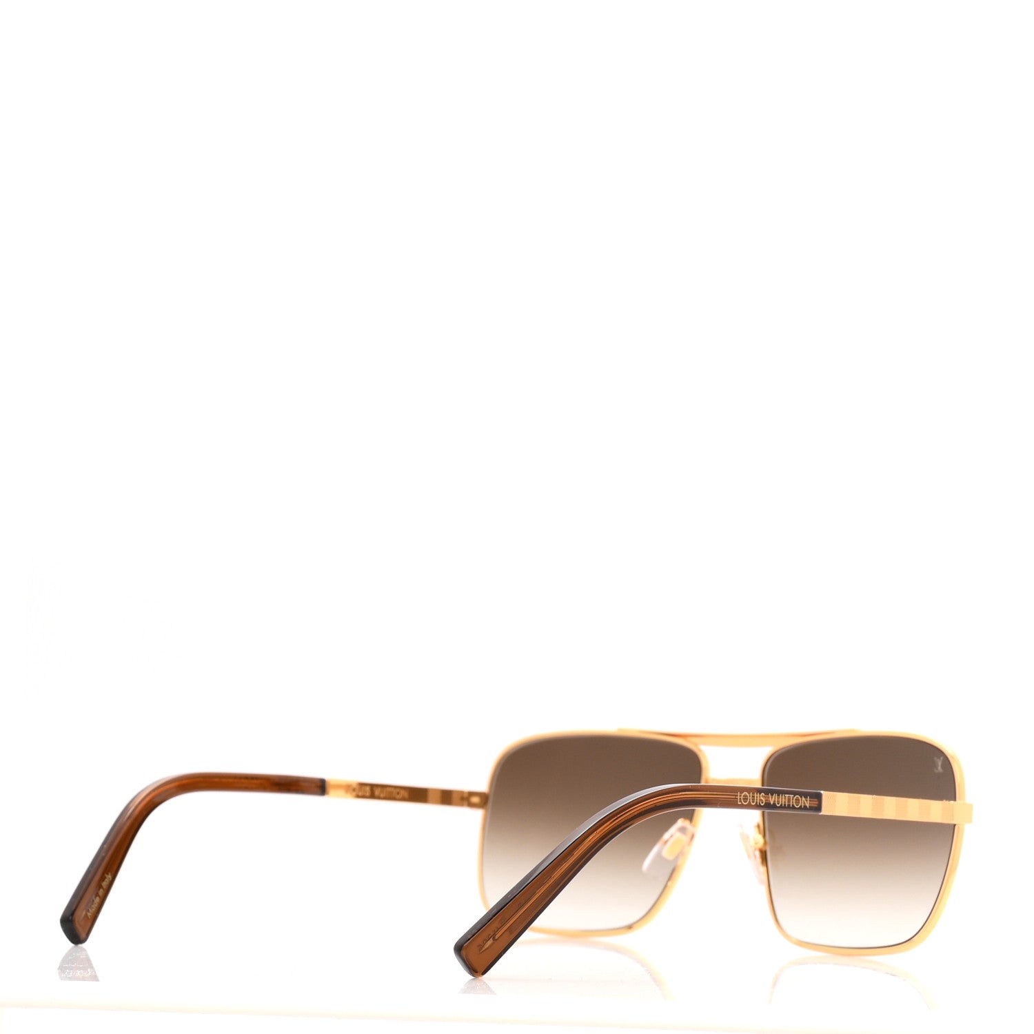 Louis Vuitton Attitude Sunglasses Z0259U Gold 1921185 – FASHIONPHILE
