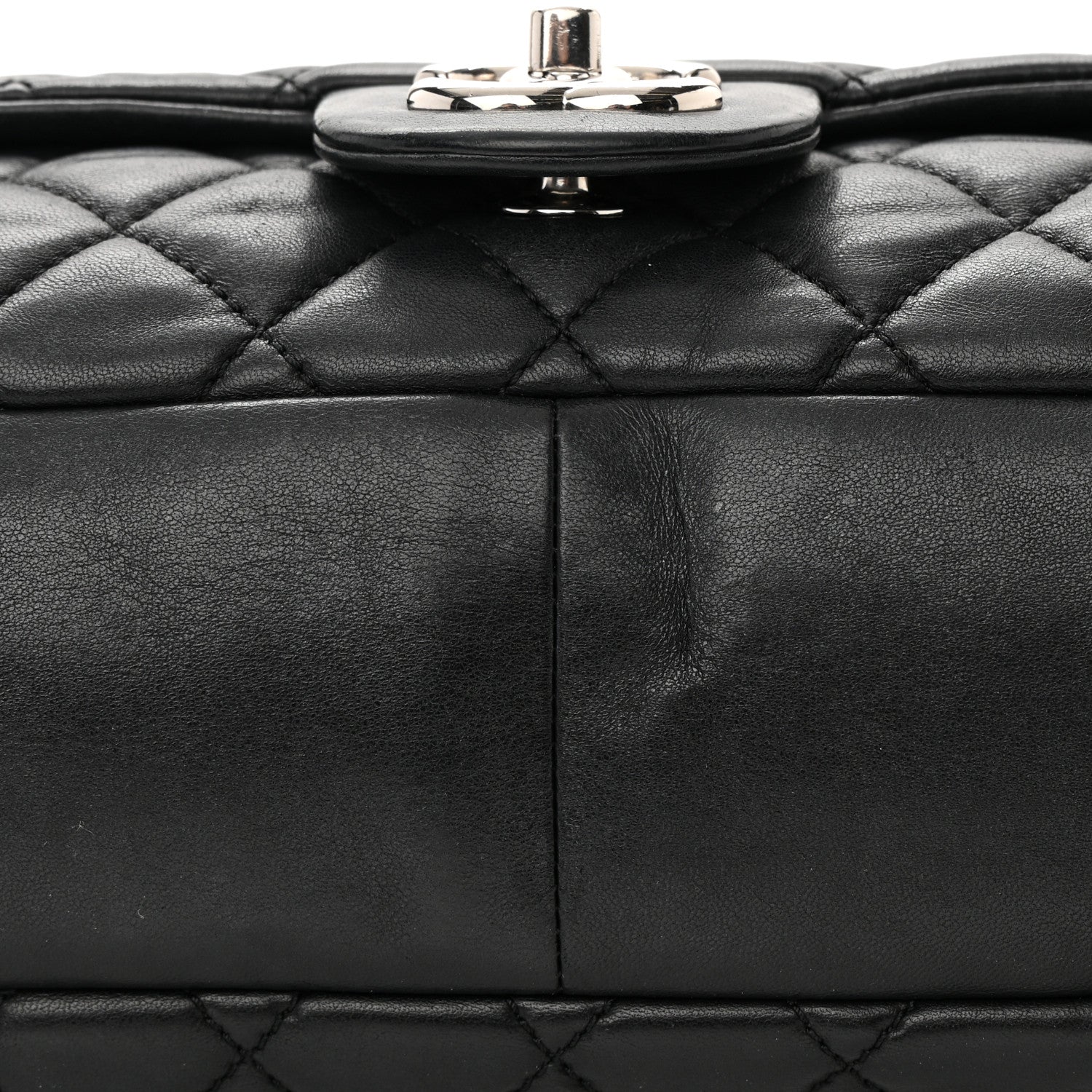 Chanel Lambskin Quilted Jumbo Coco Rain Flap Black 20 of 24