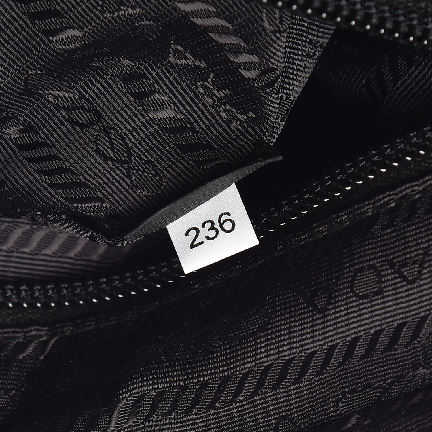 Prada Tessuto Nylon Saffiano Wristlet Black 8 of 8