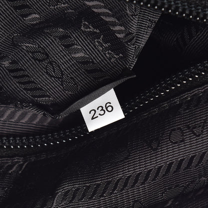 Prada Tessuto Nylon Saffiano Wristlet Black 8 of 8