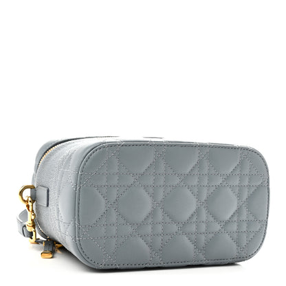 Christian Dior Lambskin Cannage Small Diortravel Vanity Case Cloud Blue 4 of 10