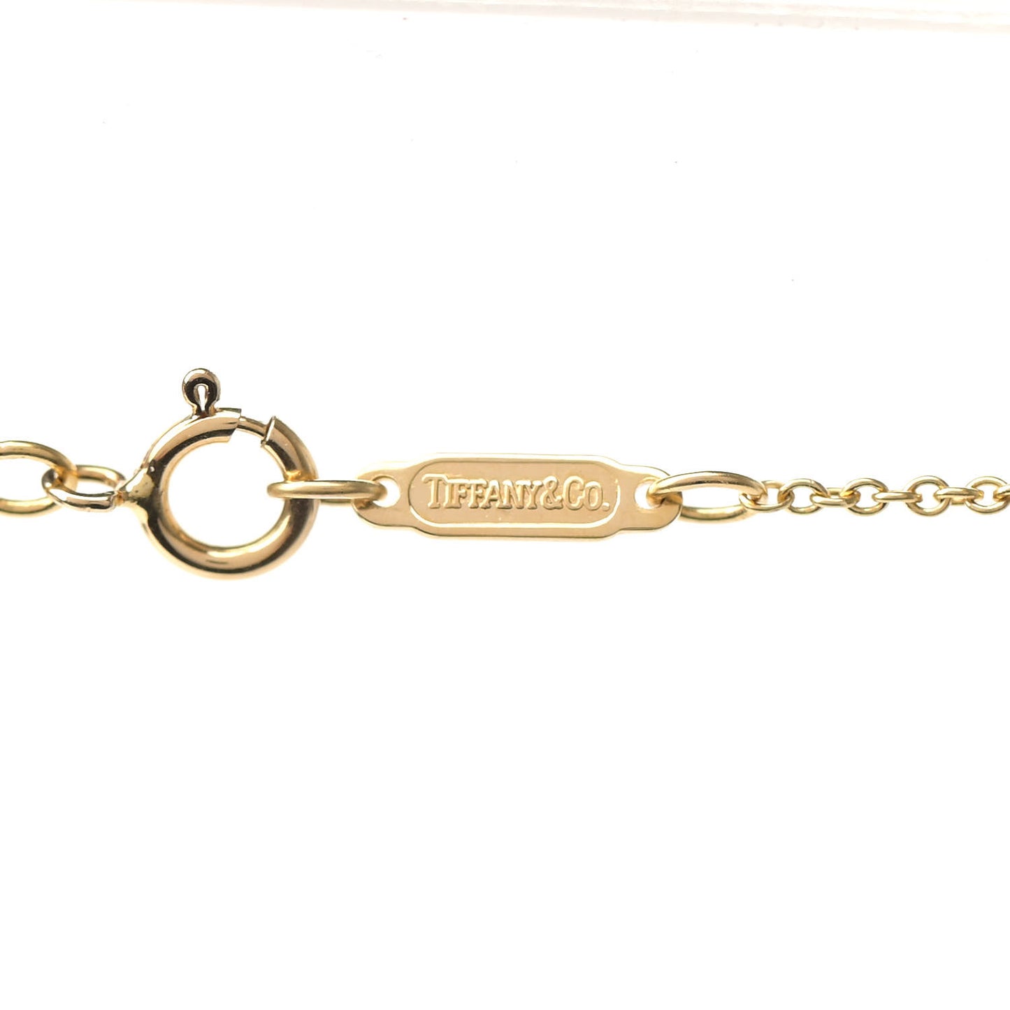 18K Yellow Gold 27mm Elsa Peretti Open Heart Pendant Necklace