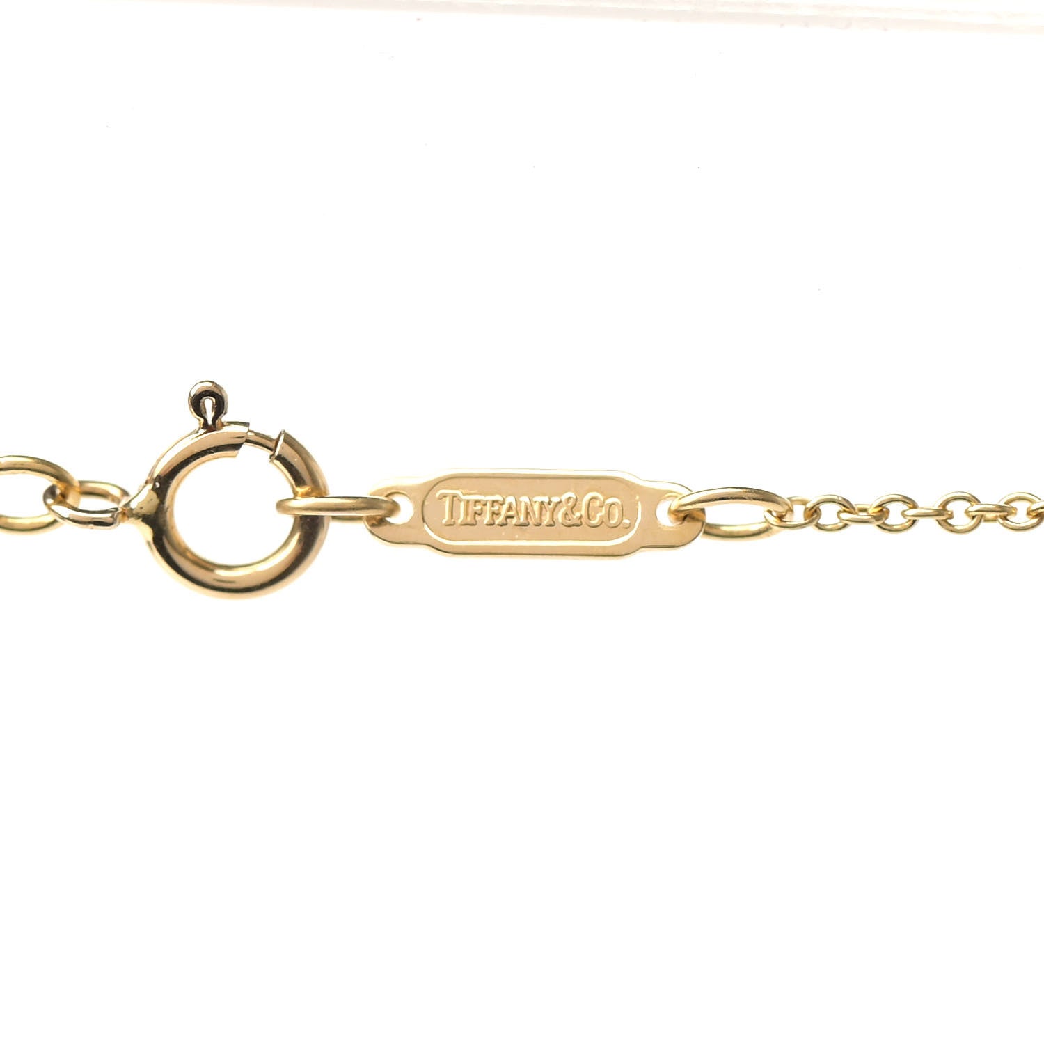 Tiffany 18K Yellow Gold 27mm Elsa Peretti Open Heart Pendant Necklace 6 of 7