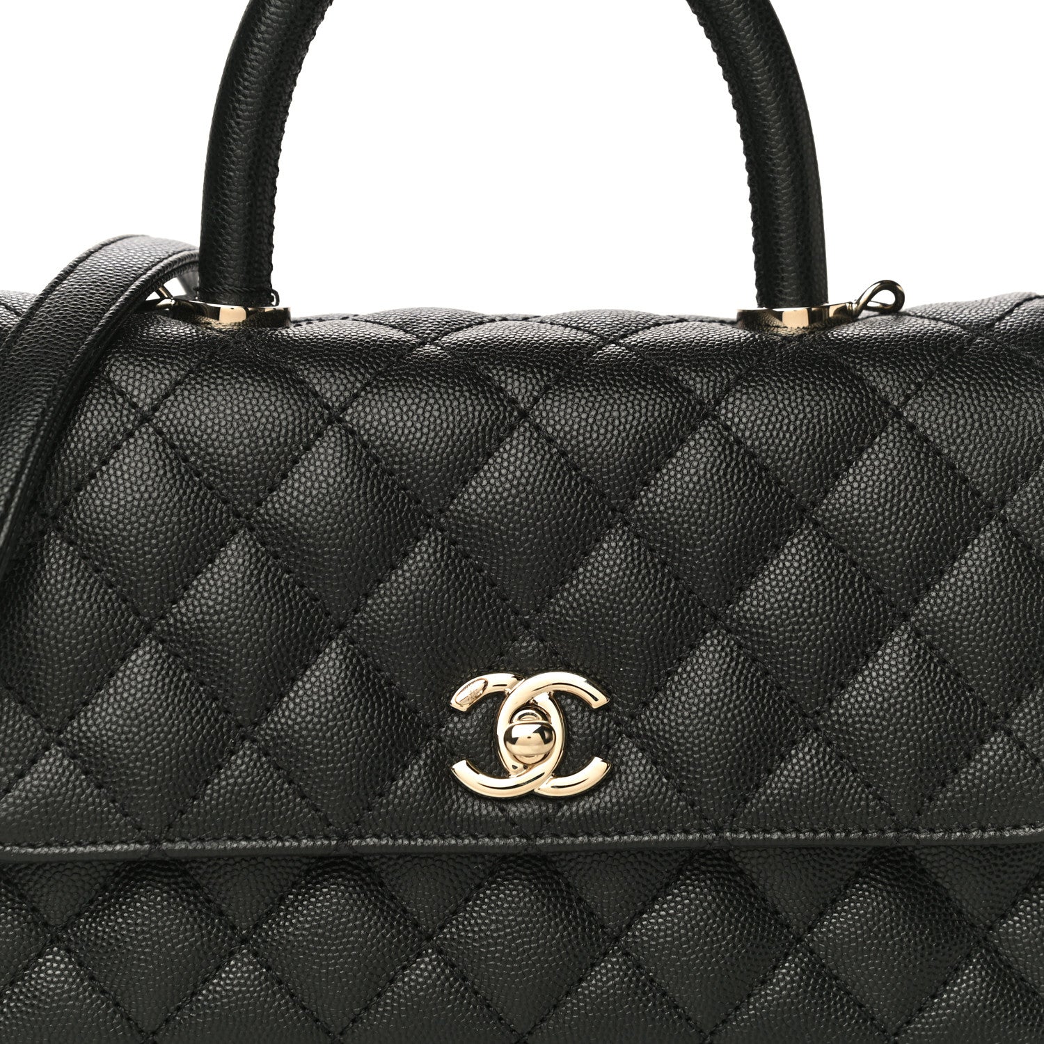 Chanel Caviar Quilted Mini Coco Handle Flap Black 8 of 11