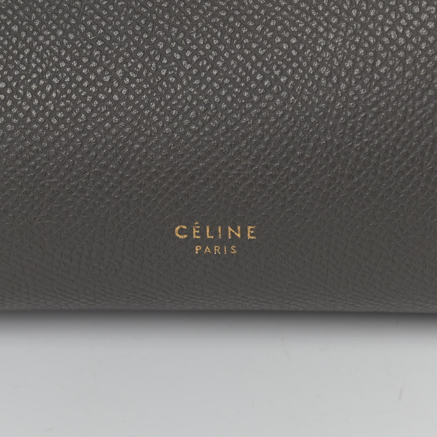 Grained Calfskin Mini Belt Bag Grey