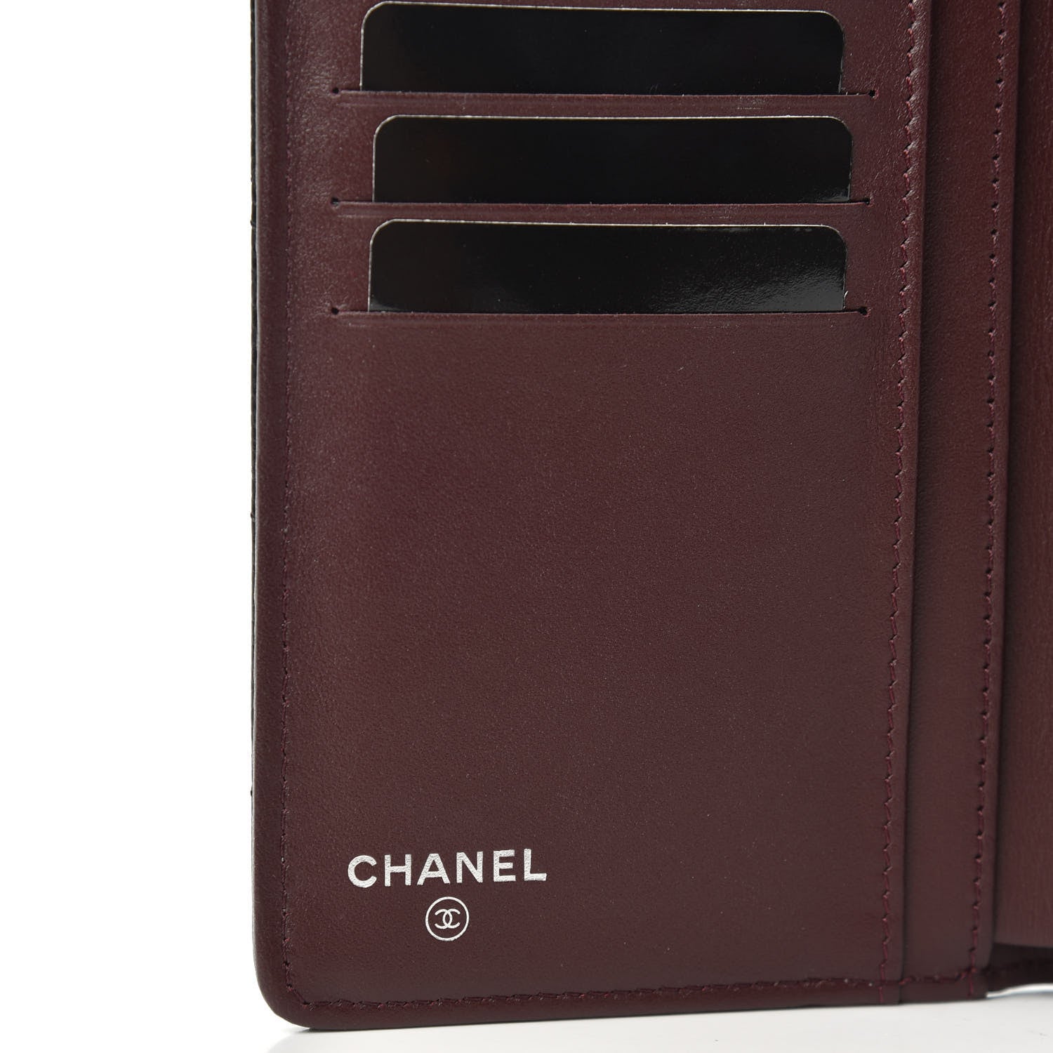 Chanel Caviar Quilted Yen Wallet Black 6 of 7