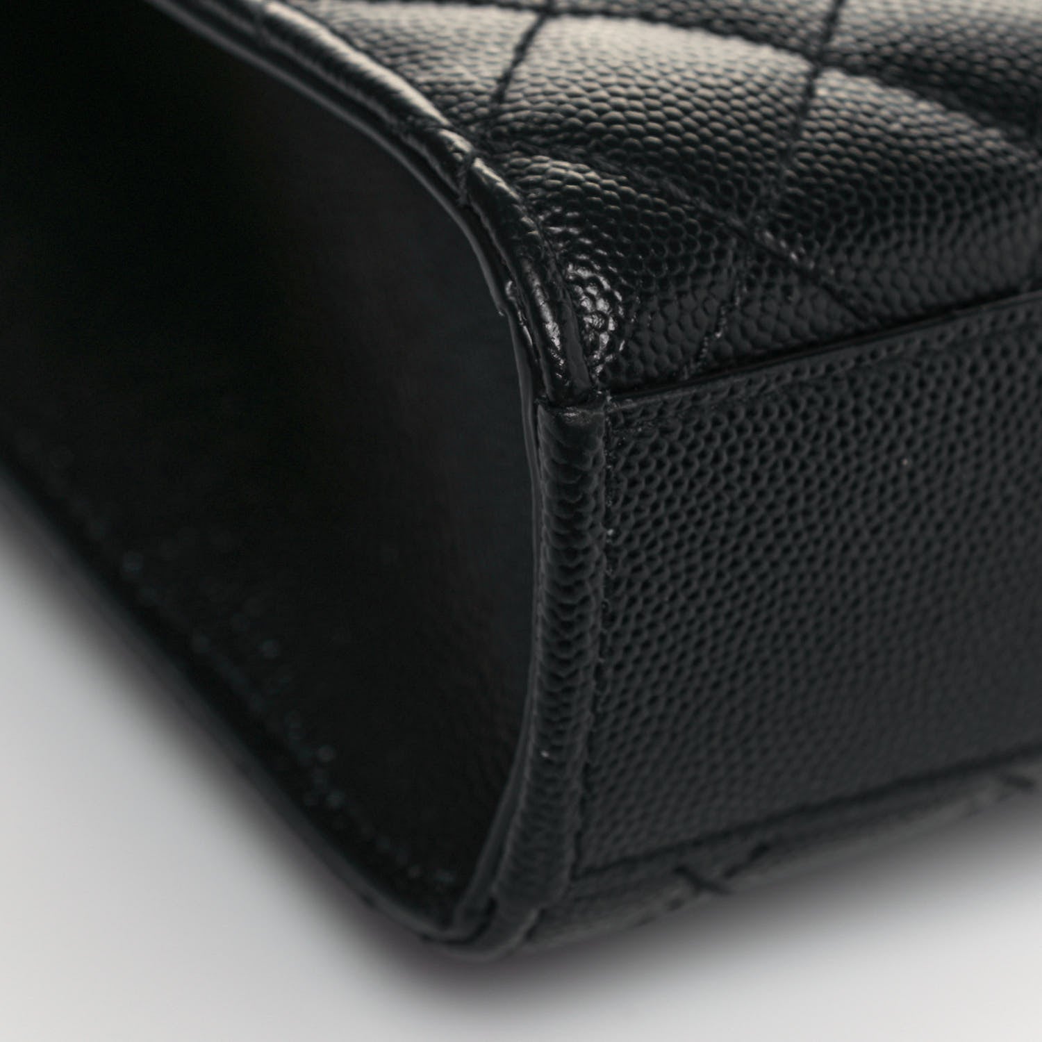 Saint Laurent Grain De Poudre Textured Mixed Matelasse Triquilt Medium Monogram Satchel Black 10 of 13