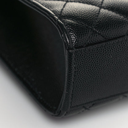 Saint Laurent Grain De Poudre Textured Mixed Matelasse Triquilt Medium Monogram Satchel Black 10 of 13