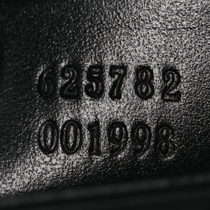 Gucci Calfskin GG Tennis Embossed Messenger Bag Black 12 of 21