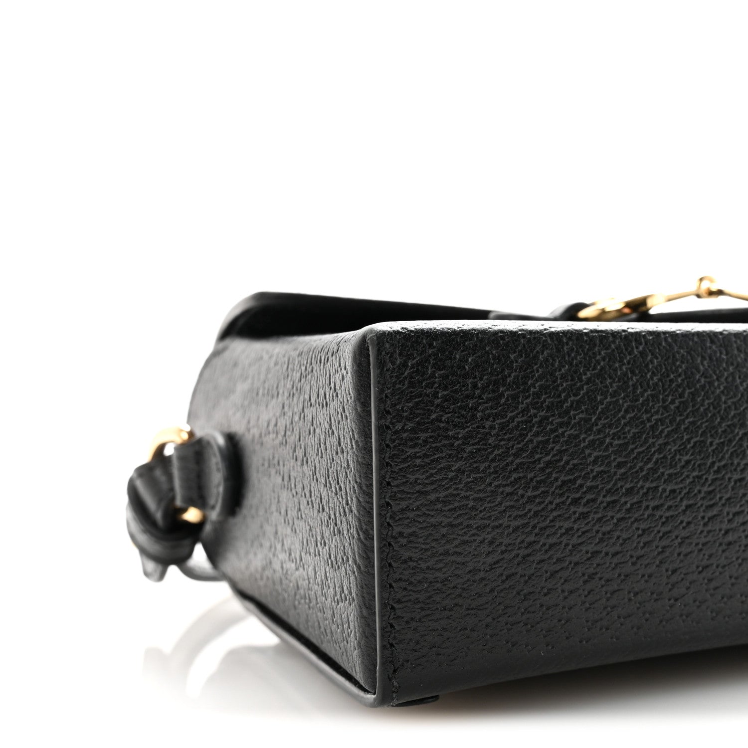 Gucci Calfskin Horsebit 1955 Shoulder Bag Black 7 of 9