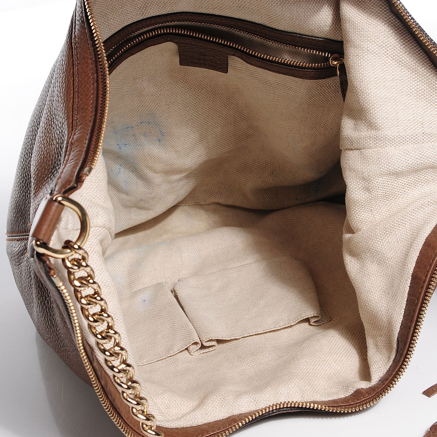 Gucci Cellarius Calfskin Medium Soho Chain Hobo Acero 5 of 8
