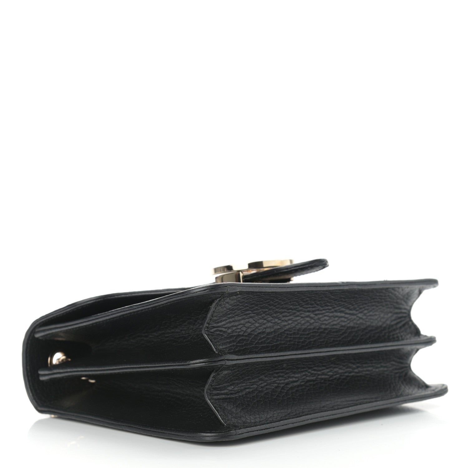 Gucci Dollar Calfskin Small Interlocking G Shoulder Bag Black 4 of 12