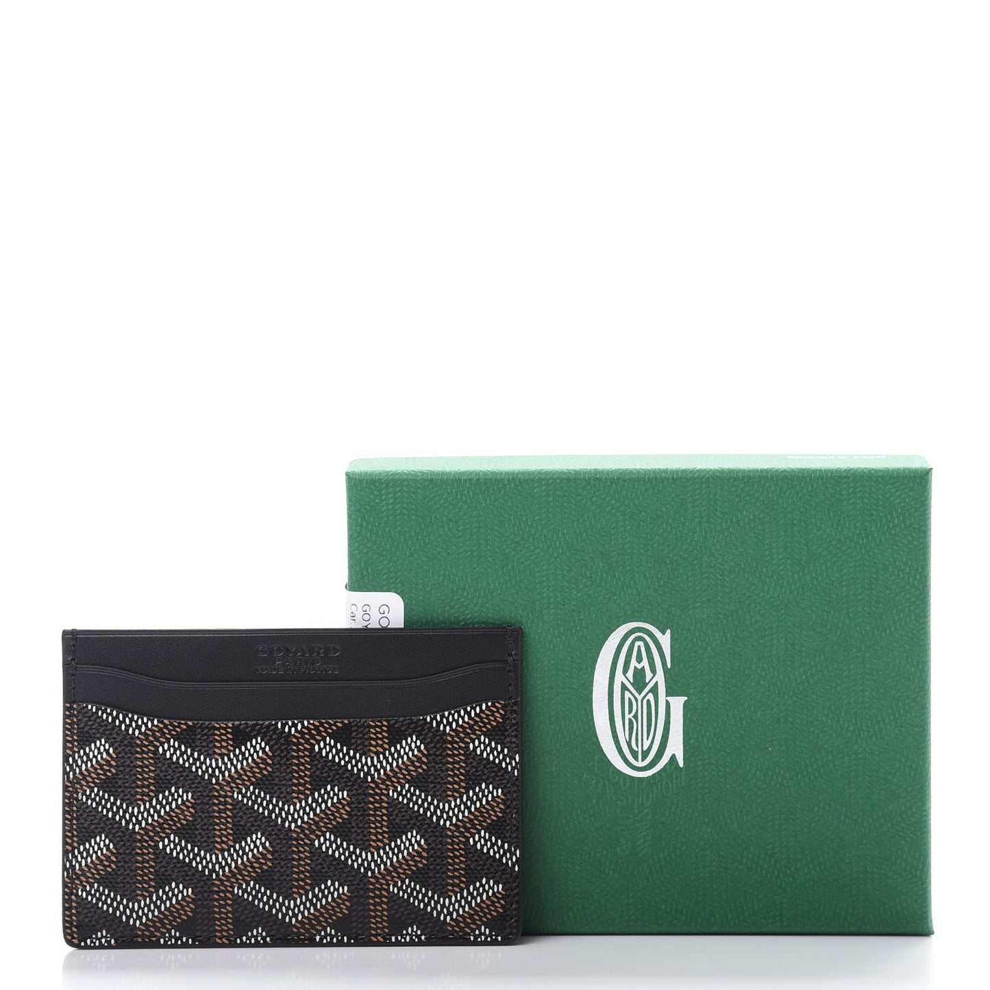Goyardine Saint Sulpice Card Holder Black