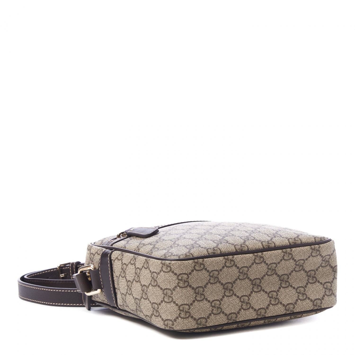 Gucci GG Plus Monogram Messenger Bag Dark Brown 4 of 9