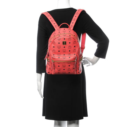 MCM Visetos Side Stud Small Stark Backpack Corail 2 of 10