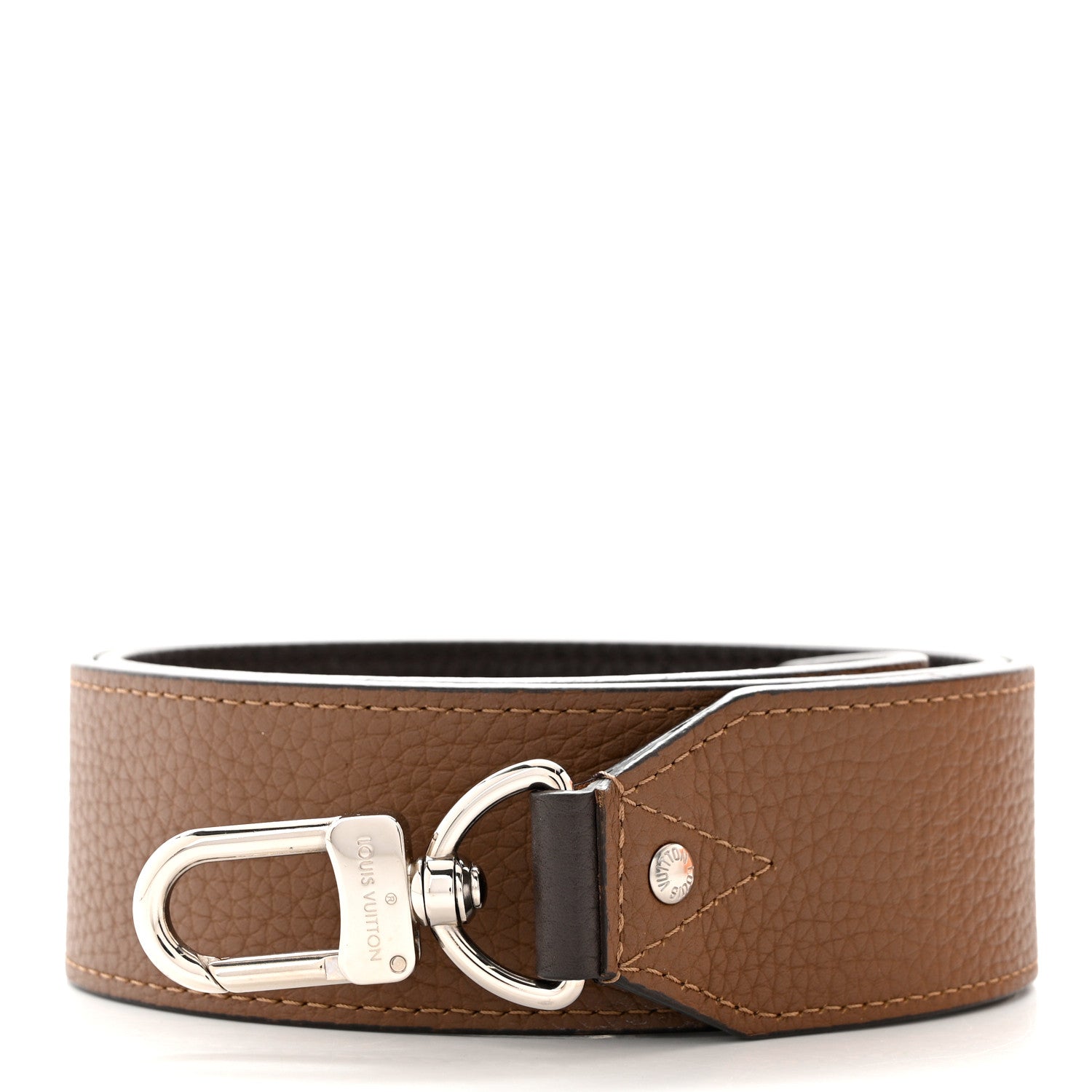 Louis Vuitton Taurillon Bandouliere Reversible Shoulder Strap Marron 3 of 8