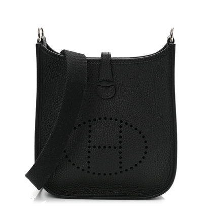 Hermes Taurillon Clemence Evelyne TPM Black 1 of 11