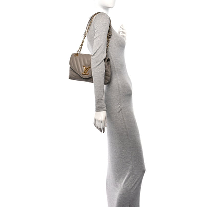 Louis Vuitton Calfskin LV New Wave Chain Bag Taupe 2 of 9
