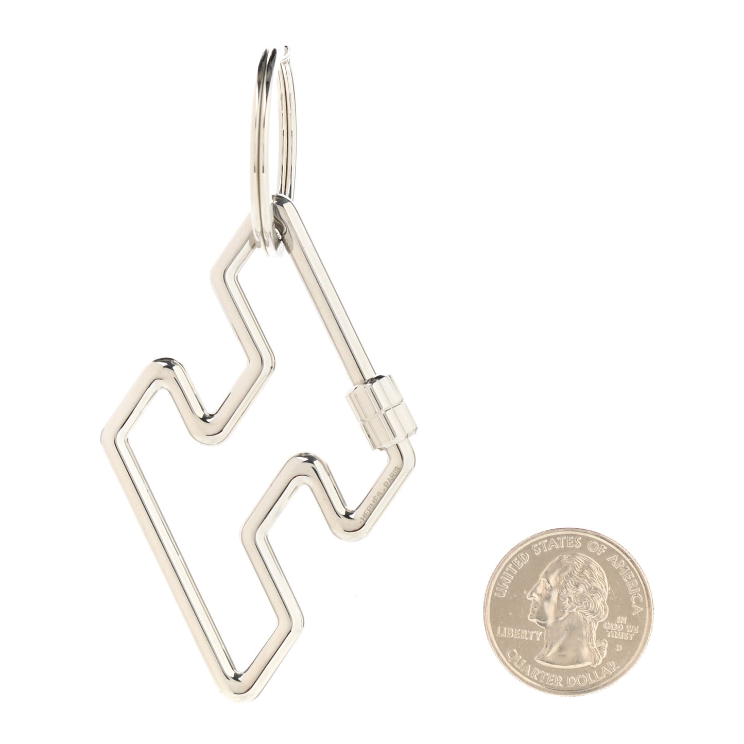 Stainless Steel H Too Speedy Key Ring
