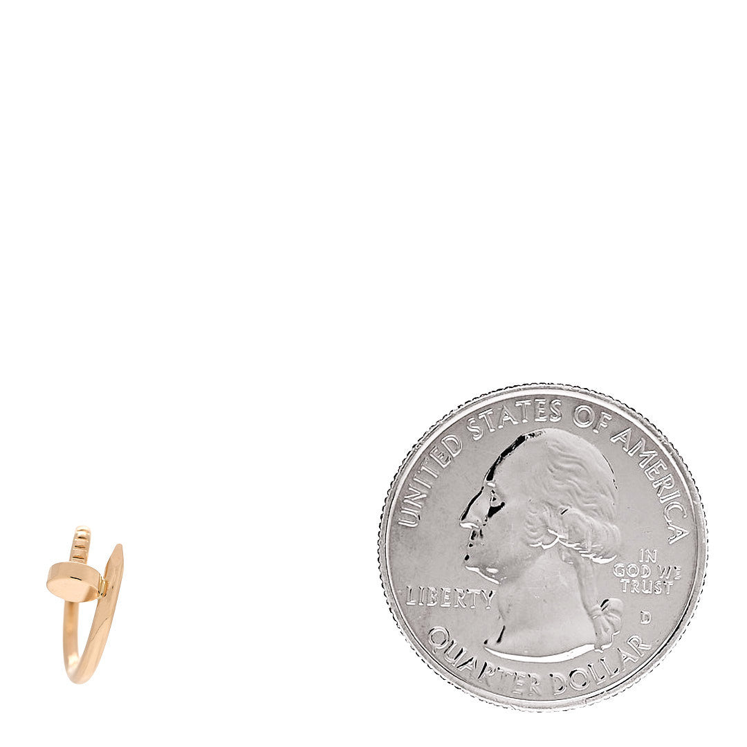 Cartier 18K Yellow Gold Juste Un Clou Single Hoop Earring 2 of 6