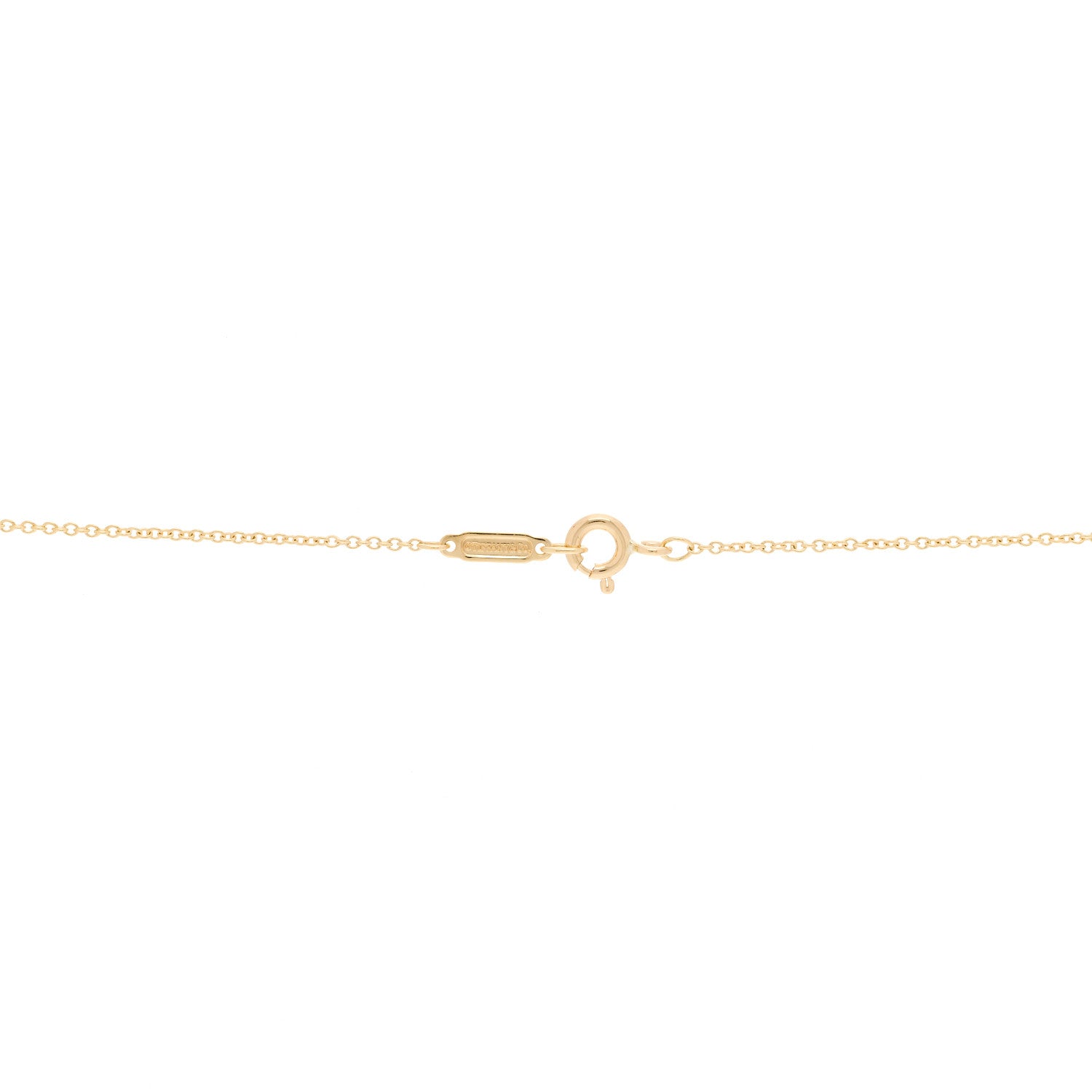 Tiffany 18K Yellow Gold Sterling Silver 27mm Elsa Peretti Double Open Heart Pendant Necklace 5 of 6