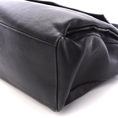 Givenchy Waxy Grained Calfskin Medium Pandora Pure Flap Bag Black 9 of 9